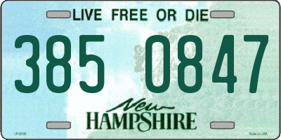 NH license plate 3850847