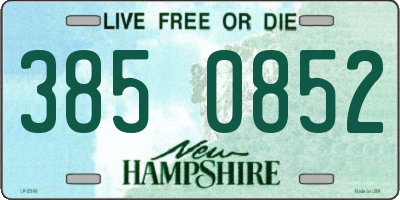 NH license plate 3850852