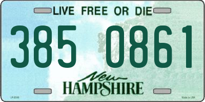 NH license plate 3850861