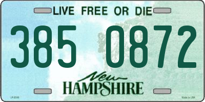 NH license plate 3850872
