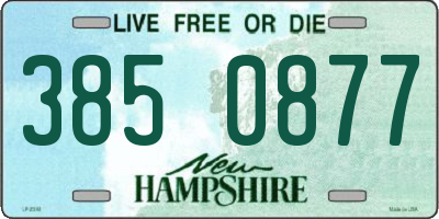 NH license plate 3850877