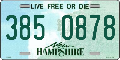 NH license plate 3850878