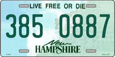 NH license plate 3850887