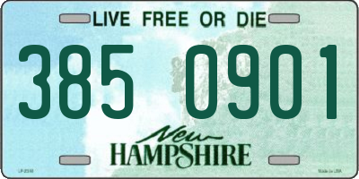 NH license plate 3850901