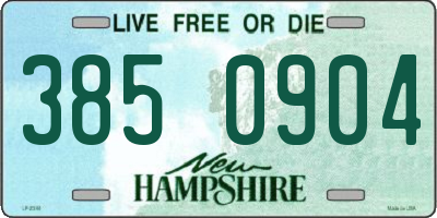 NH license plate 3850904