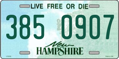 NH license plate 3850907