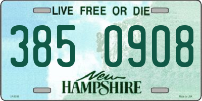 NH license plate 3850908