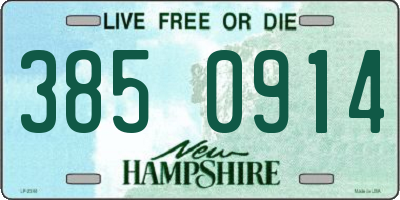 NH license plate 3850914