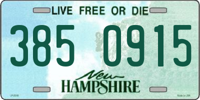 NH license plate 3850915