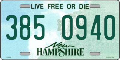 NH license plate 3850940