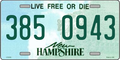 NH license plate 3850943