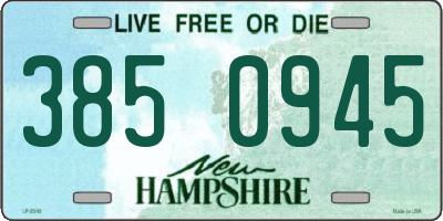 NH license plate 3850945