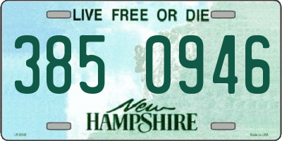 NH license plate 3850946