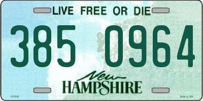 NH license plate 3850964