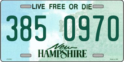 NH license plate 3850970