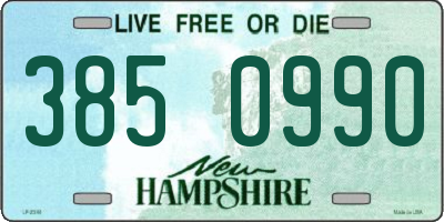 NH license plate 3850990