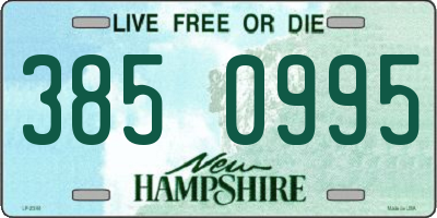 NH license plate 3850995