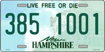 NH license plate 3851001