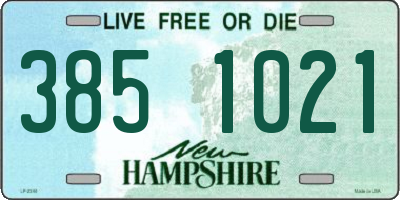 NH license plate 3851021