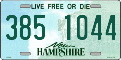 NH license plate 3851044