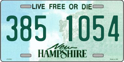 NH license plate 3851054