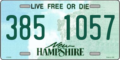 NH license plate 3851057