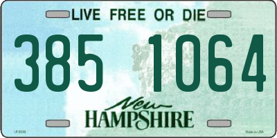 NH license plate 3851064
