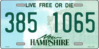 NH license plate 3851065