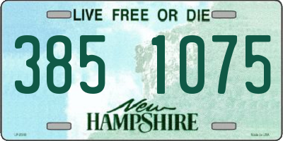 NH license plate 3851075