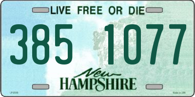 NH license plate 3851077