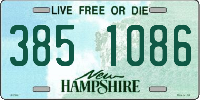 NH license plate 3851086