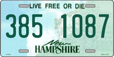 NH license plate 3851087