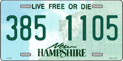 NH license plate 3851105