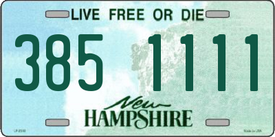 NH license plate 3851111