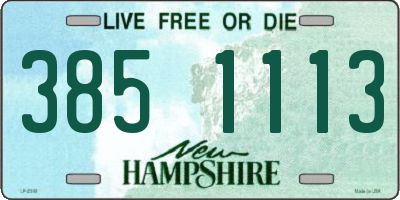 NH license plate 3851113