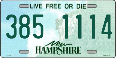 NH license plate 3851114
