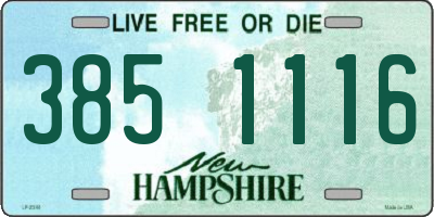 NH license plate 3851116