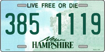NH license plate 3851119