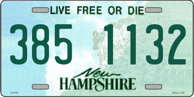 NH license plate 3851132