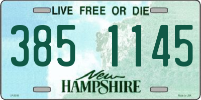 NH license plate 3851145