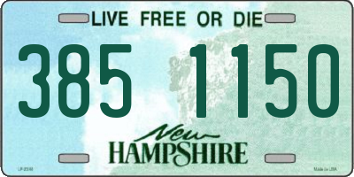 NH license plate 3851150