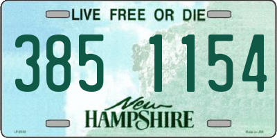 NH license plate 3851154
