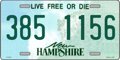 NH license plate 3851156