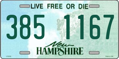 NH license plate 3851167
