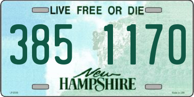 NH license plate 3851170