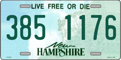 NH license plate 3851176