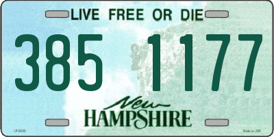 NH license plate 3851177