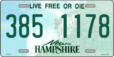 NH license plate 3851178