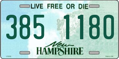 NH license plate 3851180