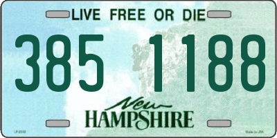 NH license plate 3851188